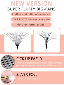 8-15mm Premade Fans Eyelash Extensions 8-15mm Mixed Length Promade Lash Fans D Curl Premade Fans Pointed Thin Base Handmade Volume Premade Lash Extensions Fans(30D/40D,0.05-D-8-15MM)