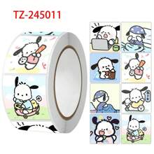 Sanrio 500Pcs/Roll Sticker Kawaii  Hello  Cartoon Kitty Cat Kids Reward Stickers Gift Decoration Decals Toys(Some Parts May Be Random)