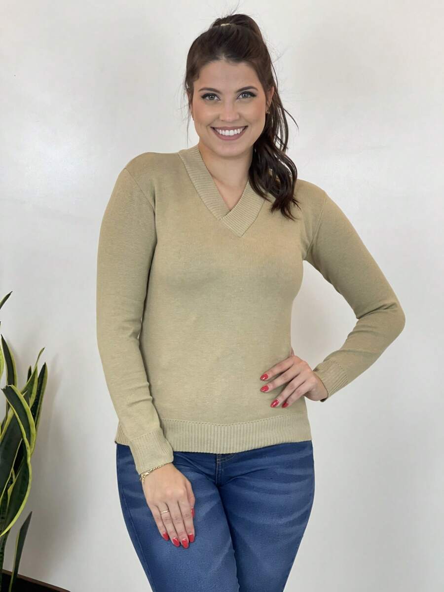 Women Sweaters - Màu be - Xem 1