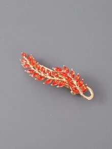 Kẹp tóc lò xo kim loại có hoa văn bằng đá cẩm thạch nhiều màu Royal 1pc cho nữ - Nhiều màu - Xem 16