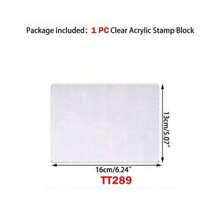 CYFUN DESIGN 1/9Pcs DIY Transparent Seal Stamp Block For DIY Scrapbooking Clear Photo Album Decorative Back To School,Back To School,School Supplies
