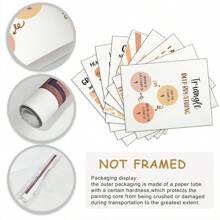 9 tấm/bộ áp phích vải canvas in về sức khỏe tâm lý, nghệ thuật treo tường bằng vải canvas truyền cảm hứng theo phong cách Bohemian, tranh tường nghệ thuật truyền cảm hứng phù hợp cho phòng khách, phòng ngủ, phòng tắm, trang trí tường hành lang văn phòng, không khung - Nhiều màu - Xem 2