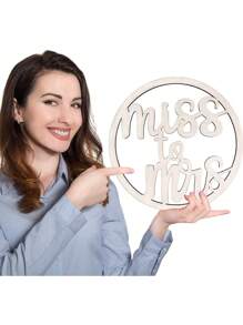 1 Miếng Mới nhất Lễ cưới Trang trí ghế Creative & Cái ghế Dấu hiệu Cho đám cưới Lễ Buổi tiệc - trắng - Xem 5