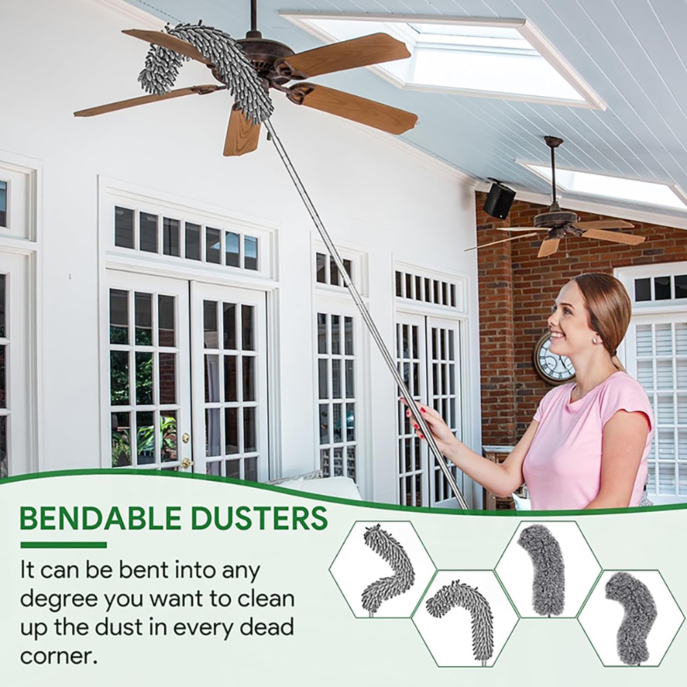 Feather Duster For Cleaning Extendable Dusters 30100 Inch Telescopic