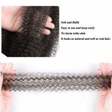 Afro Twist Hair 16 Inch 1 Pack, Springy Afro Twist Hair Pre Fluffed Spring Twist Hair Pre Stretched Wrapping Hair For Soft Locs Hair Extensions - Coffee Brown - View 7