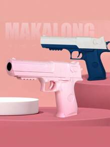 1pc Soft Bullet Guns Realistic Mini Pistol Shoots Desert Eagle Cocking Mechanism Toy Gun Model - Multicolor - View 12