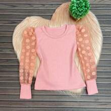 Young Girls Blouses - 乾枯玫瑰色 - 查看 2