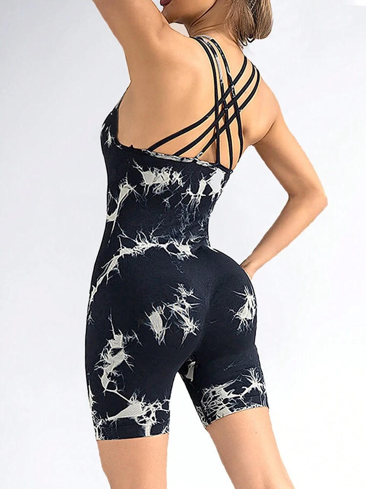 Mono sin costuras de tenido anudado de yoga para mujer con cintura alta y levantamiento de gluteos para correr y hacer deporte Moda de Mujer SHEIN Mexico