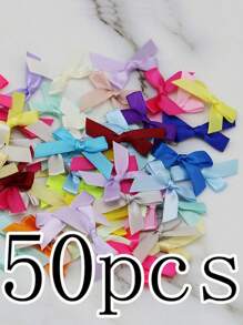 (50 Pieces/Bag) 4cm Ribbon Bow With Various Colors For Gift Decoration And Making Hairpin Headwear Back To School Valentine Day - Multicolor - View 4