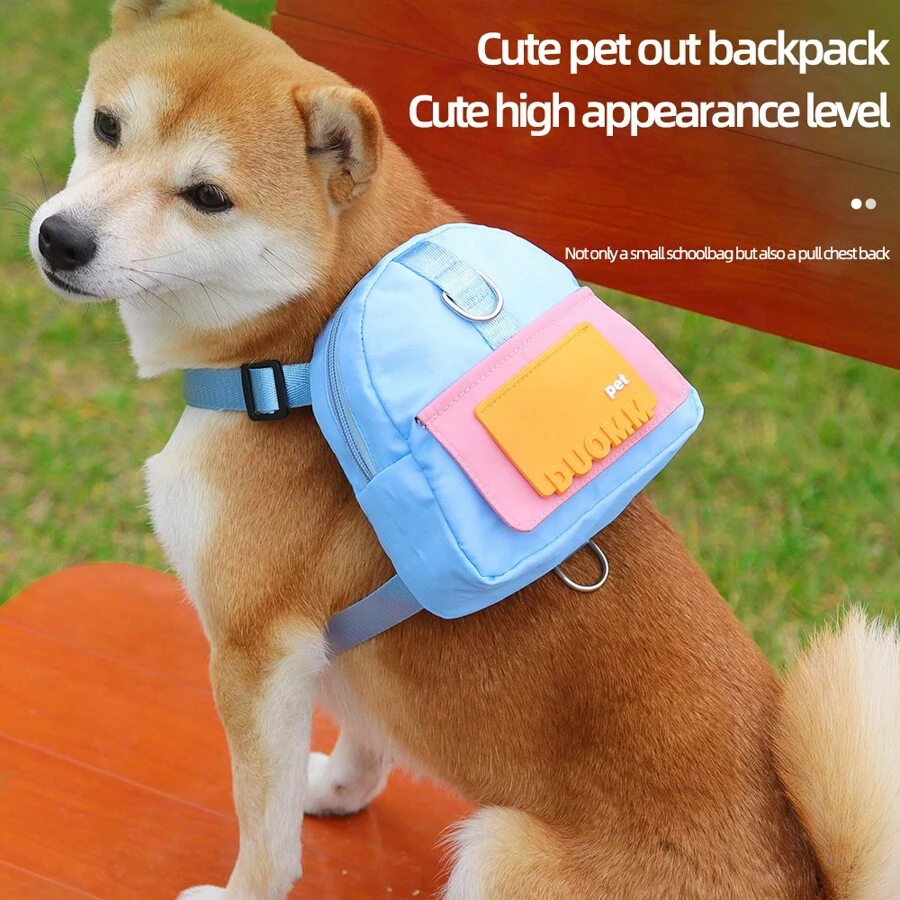 New Design Pet Carrier Backpack Cartoon Dog Backpack Outdoor Travel Dog Knapsack - Yellow - View 1