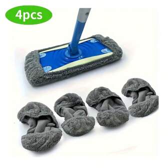 2/4/6/8PCS Green Reusable Mop Pads Refills Fit For - Washable Microfiber Wet And Dry Mop Pad Compatible With Sweeper Mops, Perfect For Surface And Hardwood Floor Cleaning(Mop Is NOT Included)
