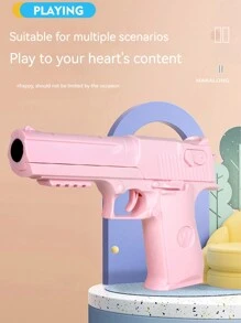 1pc Soft Bullet Guns Realistic Mini Pistol Shoots Desert Eagle Cocking Mechanism Toy Gun Model - Multicolor - View 13