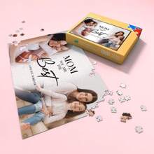 1 Set Rompecabezas de foto personalizado para mamá Rompecabezas personalizado Rompecabezas hecho de tu foto Regalos para mamá Mejores regalos para ella Rompecabezas para adultos Regalos de aniversario Regalos de cumpleaños Regalos de rompecabezas de foto Regalos para ella/él Ideal para el Día de la Madre, cumpleaños o aniversarios Regalos para mamá, novia, esposa Regalos personalizados Decoración de habitación - ERES LA MEJOR MAMÁ - Ver 3