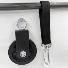 Fitness Accessories Fitness Equipment Bracket Wire Rope Pulley Silent Hanging Wheel Roller Bird Pull-Down Pulley 360° Rotation High Load-Bearing,Only Includes A Set Of Pulleys, Gym, Sport, Gym, Home Exercise, Sport Accessories, Gym Accessories, CrossFit Accessories - Black - View 6