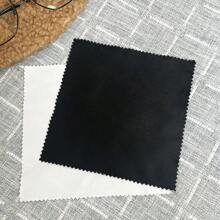 3pcs/5pcs Set Black & White Square Microfiber Glasses Cleaning Cloth, Super Fine Fiber Lens Polish Cloths, Dust Proof Lens Wipe In Bulk