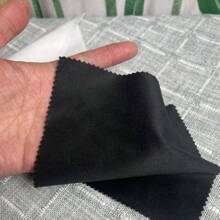 3pcs/5pcs Set Black & White Square Microfiber Glasses Cleaning Cloth, Super Fine Fiber Lens Polish Cloths, Dust Proof Lens Wipe In Bulk