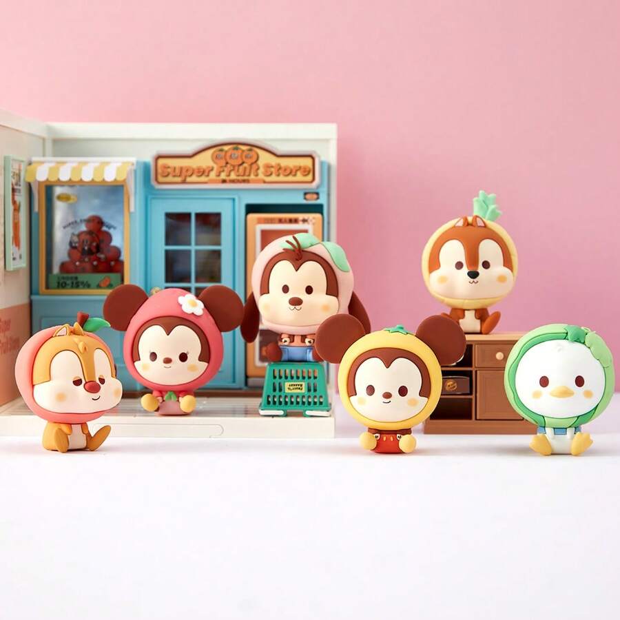 Miniso Hộp bí ẩn mũ đội đầu hình trái cây Mickey Friends (1 chiếc) - Nhiều màu - Xem 1