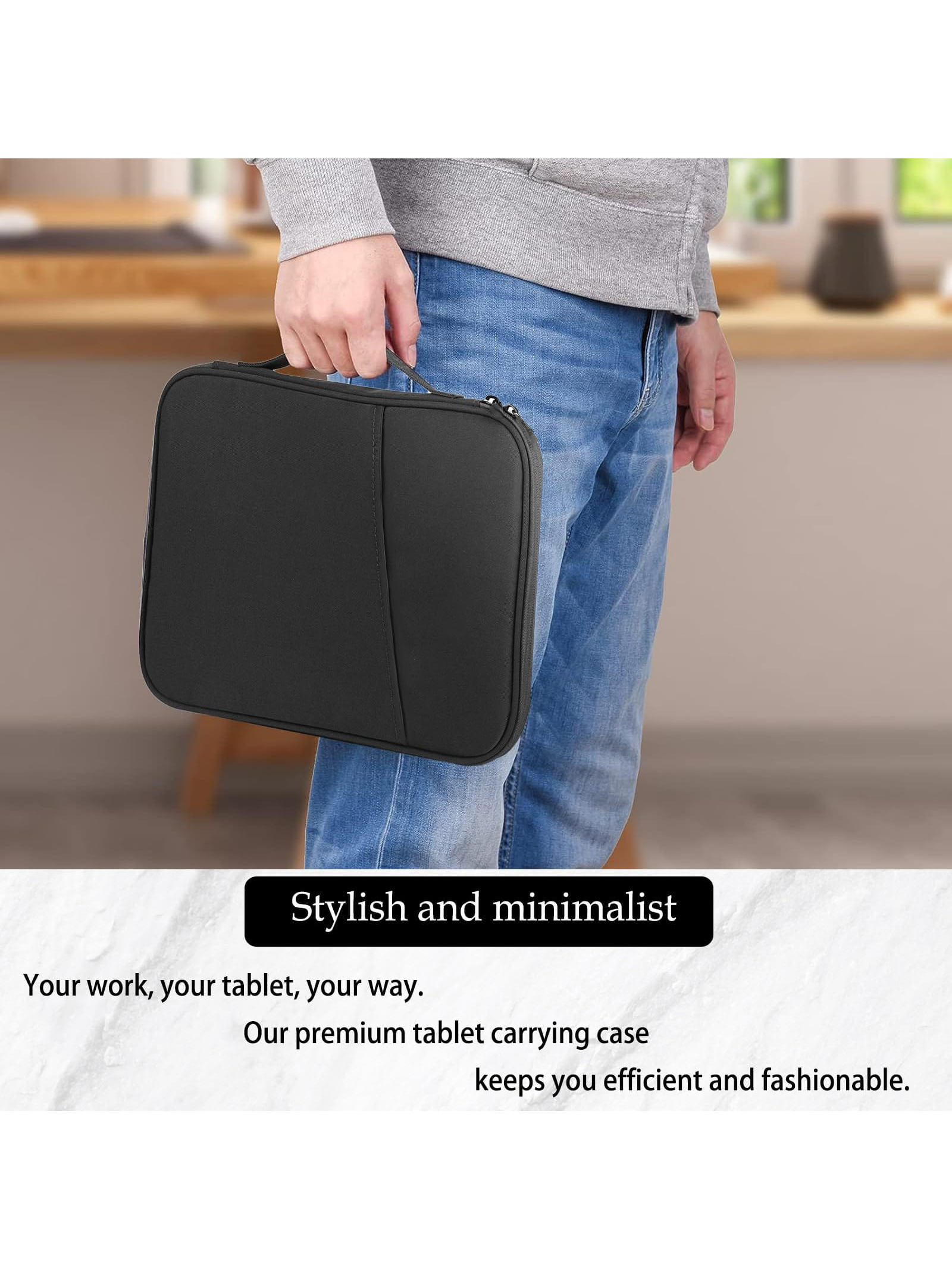 غلاف حافظة لوحي / حقيبة حمل آيباد متوافقة مع آيباد...