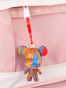 1 Pieza Conjunto De Dibujo De Llavero De Oso De Peluche Fluido, Paquete De Material Hecho A Mano Creativo Diy, Regalo En Caja De Llavero, Conjunto De Material Diy Para La Pintada De Oso De Peluche Fluido - Blanco - Ver 4