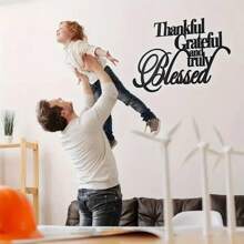 1PC Thankful Grateful And Truly Metal Sign, Personalized Wall Decor, Metal Wall Art, Wall Signs For Office Room Home Decor,Christmas Decorations Thankful Grateful And Truly Metal Sign Is Made Of Hardened And Thickened Steel Plate After Carving.