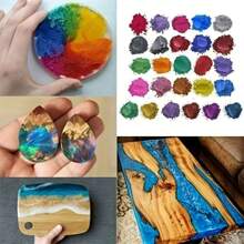 20 Colors/Set Resin Epoxy Dye Pigment Powder Mica Mineral Powder DIY Handmade Tool Set