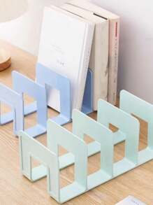 Soporte Para Libros, Organizador De Escritorio Para Estudiantes Y Niños De Secundaria, Estante De Almacenamiento Para Estantería De Escritorio, 1 Ud. - Morado - Ver 5