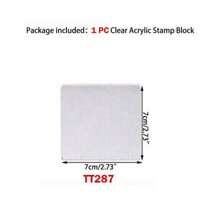 CYFUN DESIGN 1/9Pcs DIY Transparent Seal Stamp Block For DIY Scrapbooking Clear Photo Album Decorative Back To School,Back To School,School Supplies