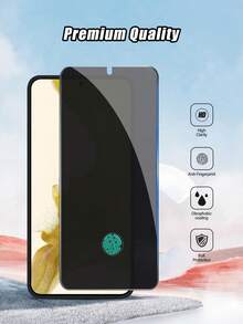 4 合 1 套装兼容 Galaxy S22：2 件防窥钢化玻璃屏幕保护膜 + 2 件集成镜头保护膜，防刮、超清晰、真彩，兼容 Galaxy S22/A06/A14/S23 FE/A54/A15/A35/S24 Ultra/S24 FE - 黑色 - 查看 2