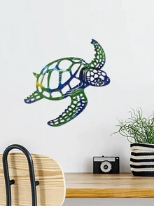 1 Miếng Hiện đại Creative Sắt Con rùa biển Treo Trang trí , Đầy màu sắc Xịt nước Sơn Nghệ thuật Sợi dây Thiết kế Trang trí tường Con rùa biển , Phòng tắm bờ biển Chủ đề Tường Nhiệt đới Đại dương Vật trang trí , Nhà  Buổi tiệc Con rùa biển Trang trí , A Phải có Bộ sưu tập Đối với Đại dương Người yêu - Nhiều màu - Xem 5