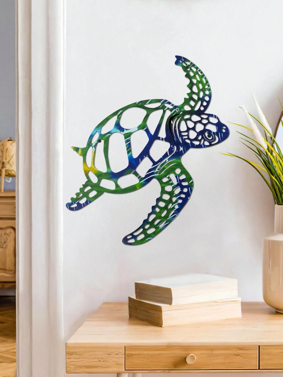 1 Miếng Hiện đại Creative Sắt Con rùa biển Treo Trang trí , Đầy màu sắc Xịt nước Sơn Nghệ thuật Sợi dây Thiết kế Trang trí tường Con rùa biển , Phòng tắm bờ biển Chủ đề Tường Nhiệt đới Đại dương Vật trang trí , Nhà Buổi tiệc Con rùa biển Trang trí , A Phải có Bộ sưu tập Đối với Đại dương Người yêu - Nhiều màu - Xem 1