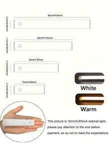 1 件智能运动传感器夜灯，便携式可充电磁棒灯，适用于走廊、楼梯、橱柜、客厅、万圣节和感恩节装饰万圣节圣诞节感恩节礼物