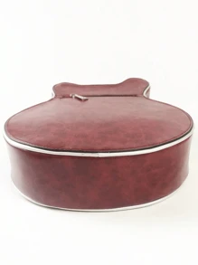 Túi đeo chéo nữ phong cách Y2K hình cây đàn guitar Niche 2024 có màu sắc tương phản mới lạ có đinh tán trang trí Túi đeo vai hợp thời trang làm quà tặng lễ hội âm nhạc Da PU cao cấp, thiết kế bass có điểm nhấn là dây xích và đinh tán, dây đeo vai có thể điều chỉnh, không gian bên trong rộng rãi và phụ kiện thời trang dành cho phụ nữ - Màu Đỏ Sâu - Xem 7