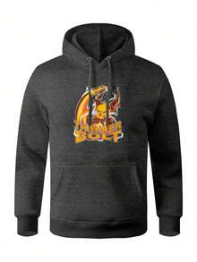 Men Hoodies - Màu xám đen - Xem 1
