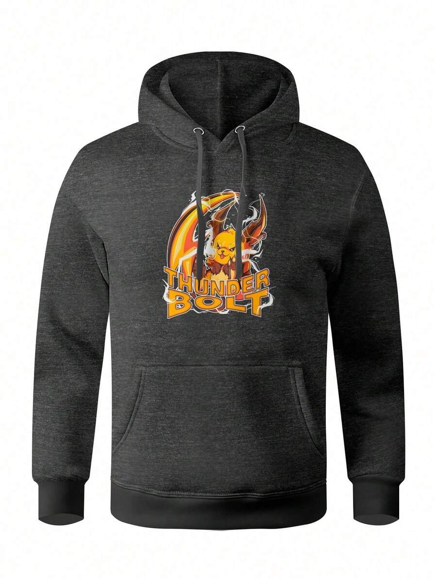 Men Hoodies - Màu xám đen - Xem 1