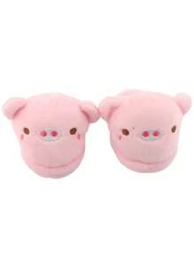 1 件可爱动物印花毛绒玩偶拖鞋，迷你玩具拖鞋，适合 18 英寸美国玩偶和其他玩偶配件，适合婴儿和女孩的生日礼物 - 彩色 - 查看 4