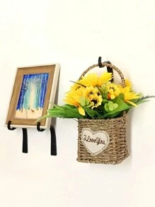 3 Ganci da parete - Perfetti per appendere piante, dispositivi di illuminazione, opere d'arte e altro ancora - Decorazione retrò per interni/esterni, viti incluse - Gancio a forma di J in ferro nero da 71 mm per appendere cesti di piante, vestiti, cappelli, sciarpe, ottimi regali