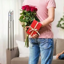 Portable Eye Massager Wand With Heated &  Vibration Treatment For Relieving Eyes Dark Circles,Absorption,Puffiness,Fatigue,Enhance Product,Smart Sensor Facial Anti-Aging - Silver - View 10