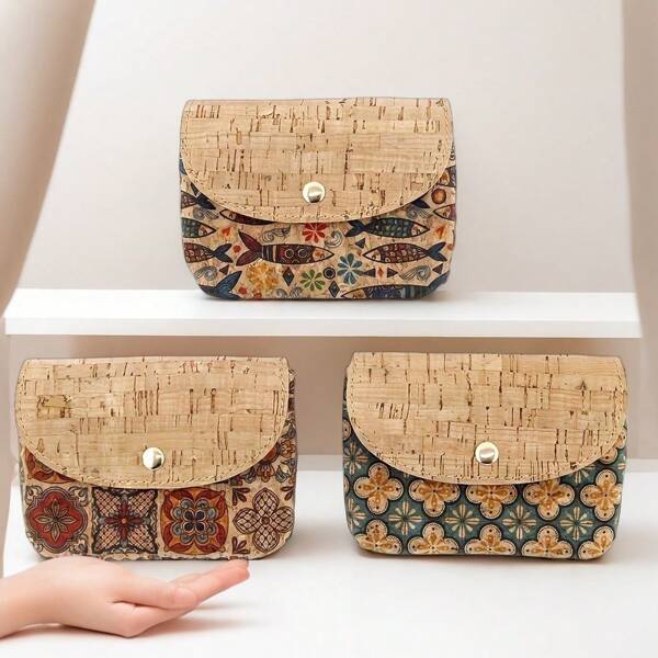 Bohemian Style Lightweight Mini Coin Purse Multi-Purpose Small Wallet Fashion Women's Wallet Classic Mini Coin Bag Cute Multi-Compartment Coin Bag With Card Slot Card Holder Key Bag