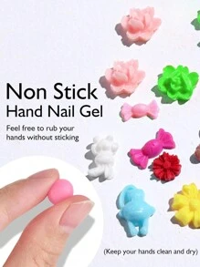 12色雕塑彩绘美甲凝胶套装，3D美甲雕刻凝胶雕塑创意彩绘胶水可卸UV美甲 - 彩色 - 查看 2