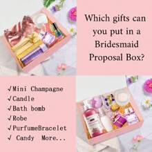 10pcs/5pcs/2pcs - White/Black/Pink/Brown Gift Box With Lid, Gift Box With Ribbon For Bridesmaid Proposal Box, Gift Box For Wedding, Birthday Gift, Shower Party And Other Parties, Valentine's Day Gifts, Valentine Day,Packaging, Birthday, DIY Making, Beauty Storage BOX