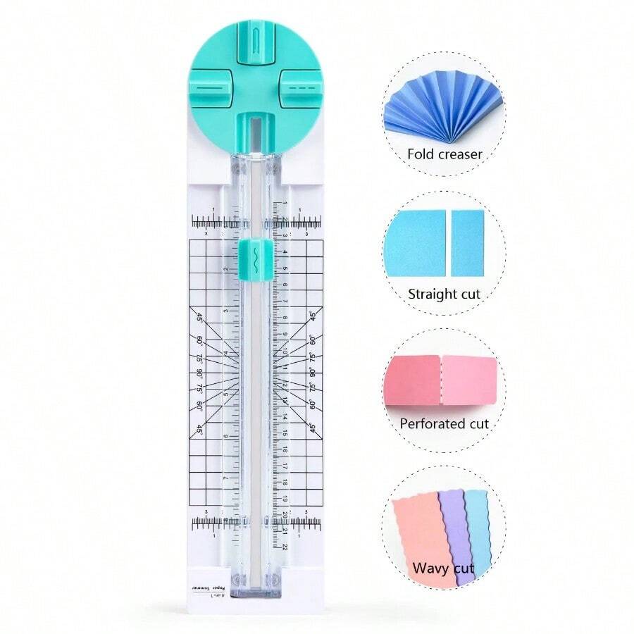 1PC Multi-Function Paper Cutter Creasing Machine 360-Degree Rotary ...