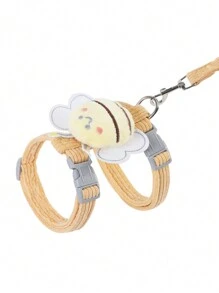 可愛犬狗背包胸背帶套裝和牽引繩,防脫逃,創意小型犬胸衣和牽引繩,寵物外出散步用品 - 粉色 - 查看 5