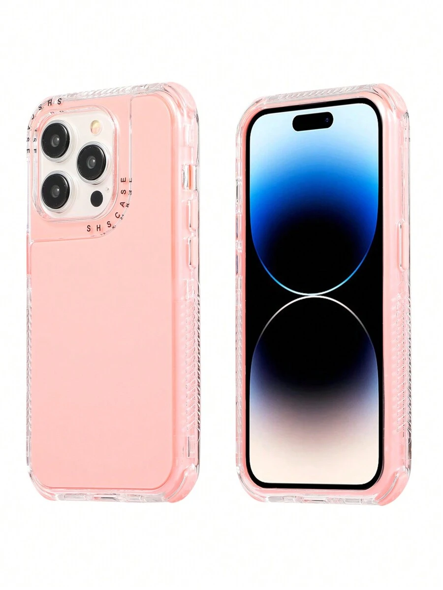 1 bộ 3 trong 1 Ốp lưng điện thoại silicon mềm có ống kính, họa tiết hình tròn nhiều màu sắc, viền nhô cao, chống rơi, tương thích với iPhone 11/11Pro/11ProMax/12/12Pro/12ProMax/13/13Pro/13ProMax/14/14Pro/14ProMax/14Plus/15/15Pro/15Plus/15ProMax/X/XR/XSMAX/IPhone7G/7PLUS Chống nước, chống sốc, chống trầy xước - Hồng - Xem 1