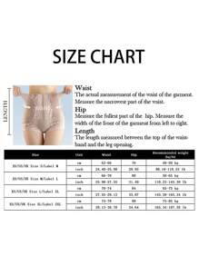 1pc Women Lace Shapewear Leggings, Seamless High Waist Tummy Control Pants, Sexy Floral Trim Slimming Underwear, Leggings