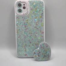 Funda para celular con brillos - Verde - Ver 2