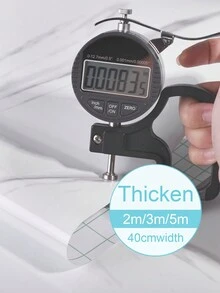 1捲40cm寬的大理石紋廚房貼紙,適用於櫥櫃、餐櫃、衣櫃等 - 黑與白 - 查看 9