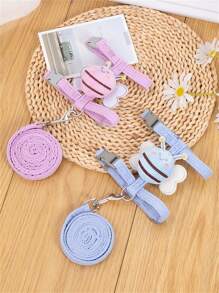 可愛犬狗背包胸背帶套裝和牽引繩,防脫逃,創意小型犬胸衣和牽引繩,寵物外出散步用品 - 粉色 - 查看 3