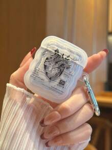 1 件心脏解剖草图示例印刷 Airpods 外壳 - 彩色 - 查看 1