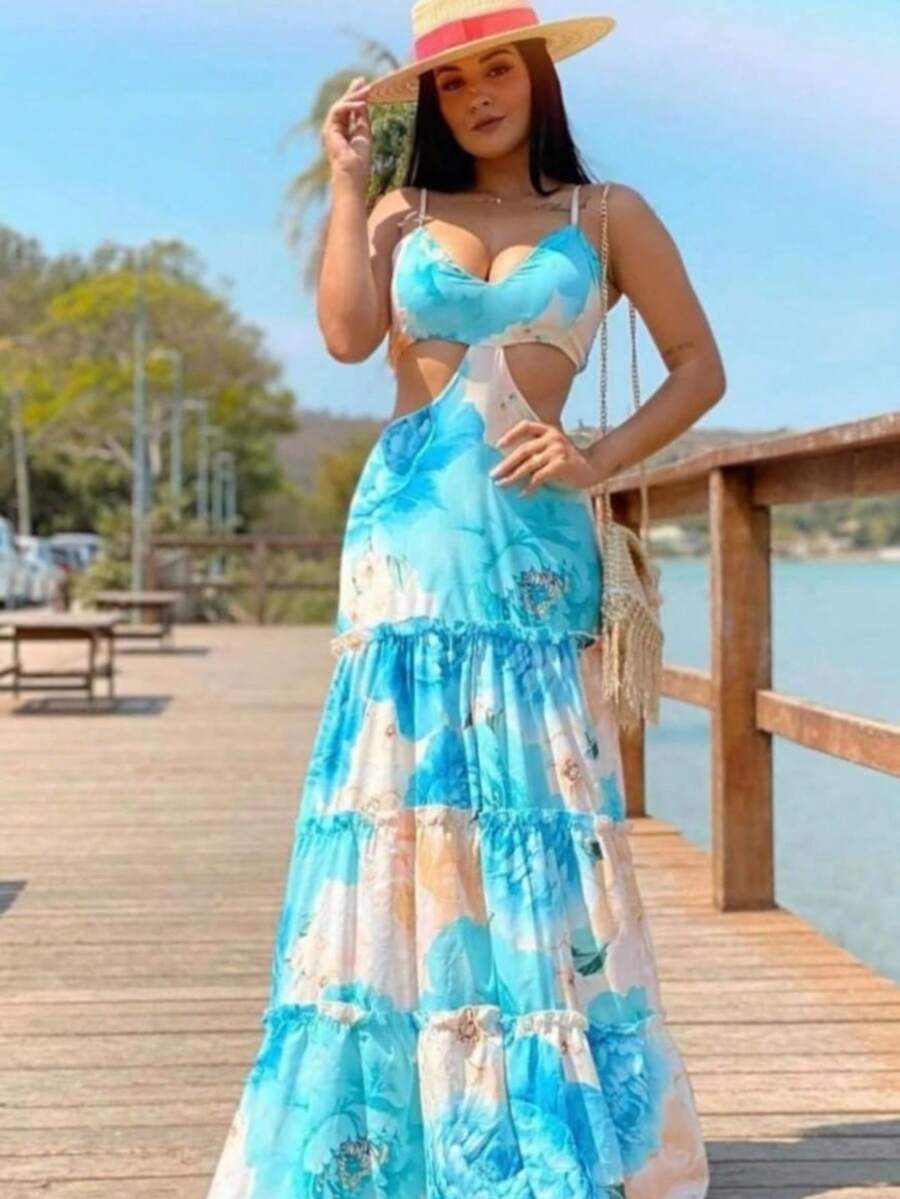 Women Dresses - Màu xanh lam - Xem 1