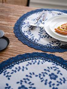 1 Miếng In Ren Tròn Bàn Đệm - Nhiều màu - Xem 4